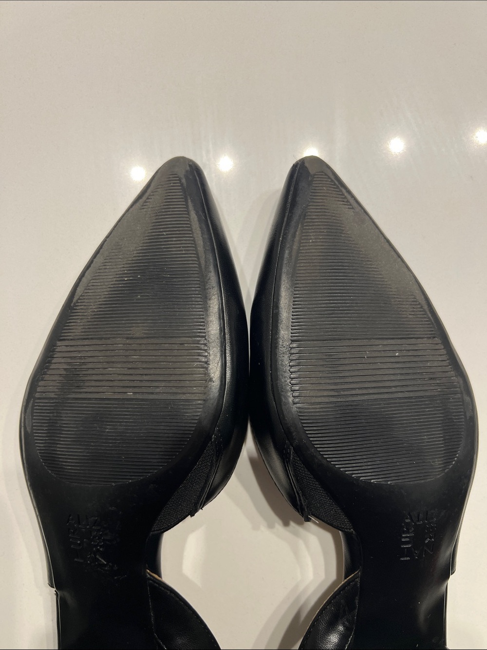 Naturalizer Womens Banks Black Lea Heels Shoes 9.5 Medium - Picture 4 of 7